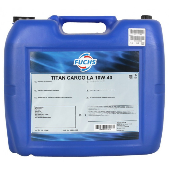 TITAN CARGO LA 10 W-40 TITAN CARGO LA 10 W-40